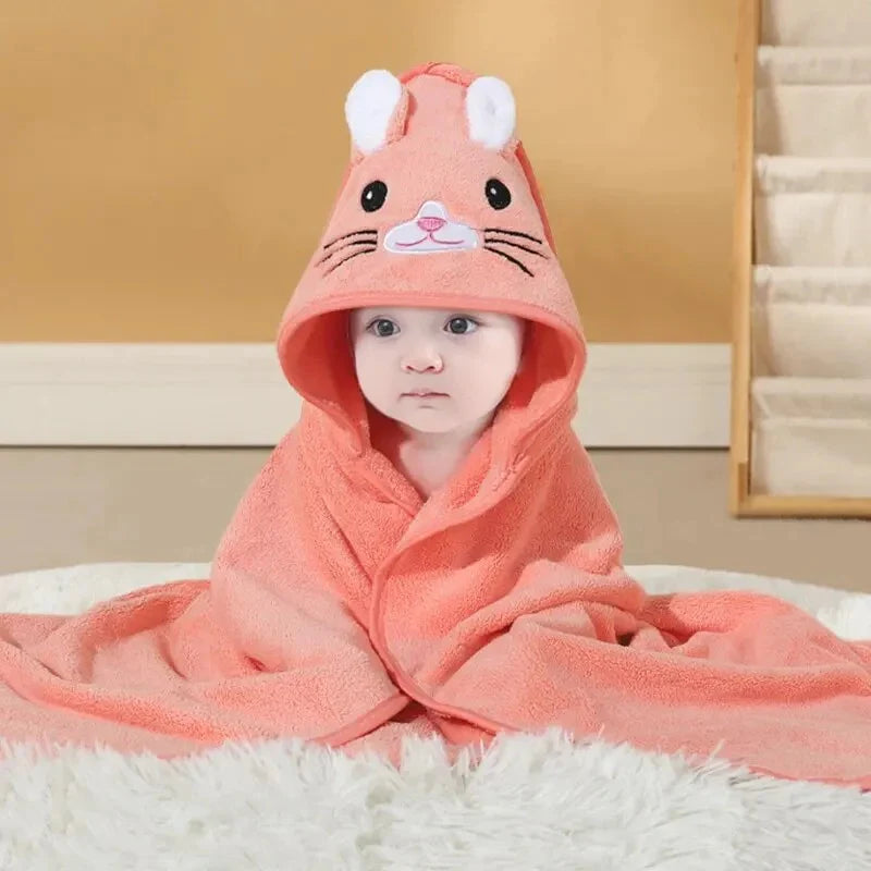 Quick-Dry Baby Hooded Towel